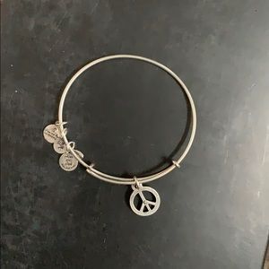 Alex and Ani Bangle Peace Sign Bangle